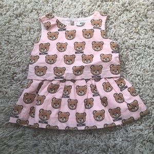 Moschino baby bear dress 2019 pink 6 months